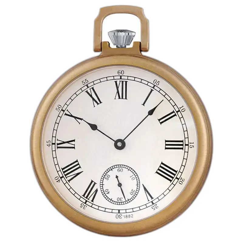 Vedenpitävä Rose Gold automaattinen taskukello