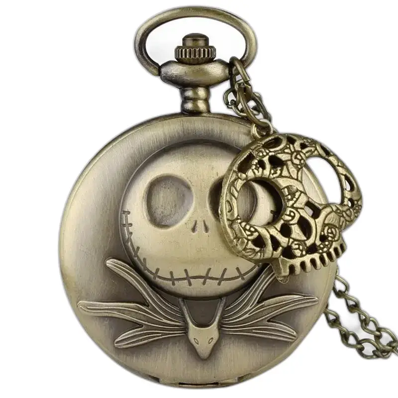 Vintage taskukello Jack Skellington -designilla, painajainen ennen joulua -teema