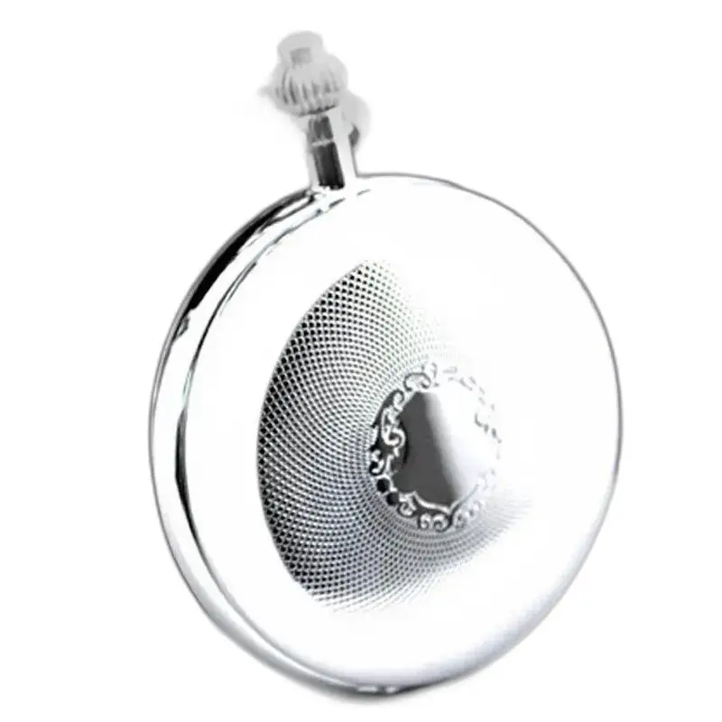 Royal Luxury Silver Pocket Watch Tyylikäs, tyylikäs kuninkaallinen hopea taskukello