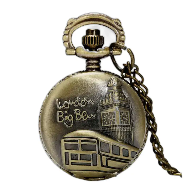Big Ben Bronze Fantasy -kaulakorukello Lontoon designilla pronssin sävyssä