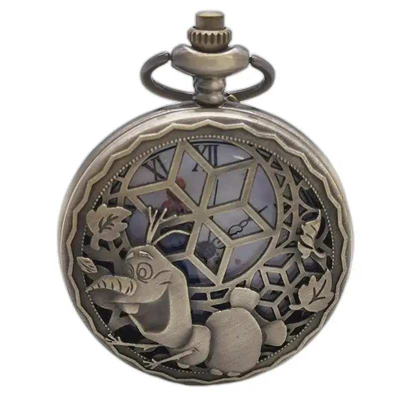 Vintage Olaf Bronze -kaulakorukello ainutlaatuisella Olaf-designilla