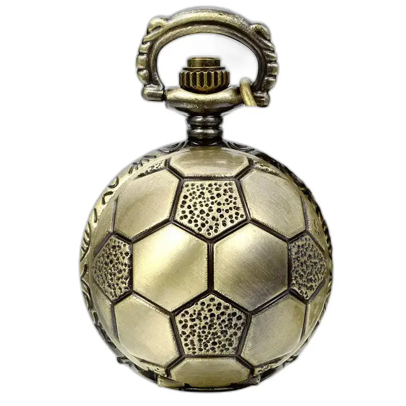 Vintage Football Bronze -kaulakoru kello hienostuneella jalkapallopallolla