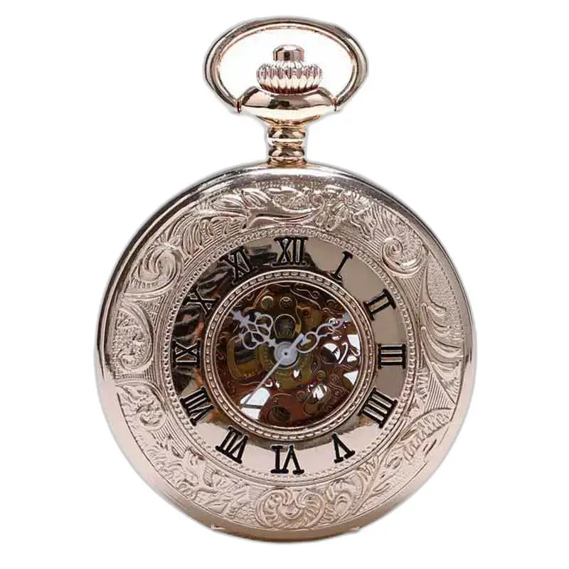 Ylellinen Mother of Pearl Gold taskukello koristeellisella kullalla