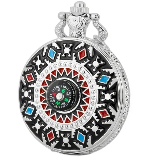 Compas en argent orné de Montre Collier Vintage Marilyne Monroe élégant