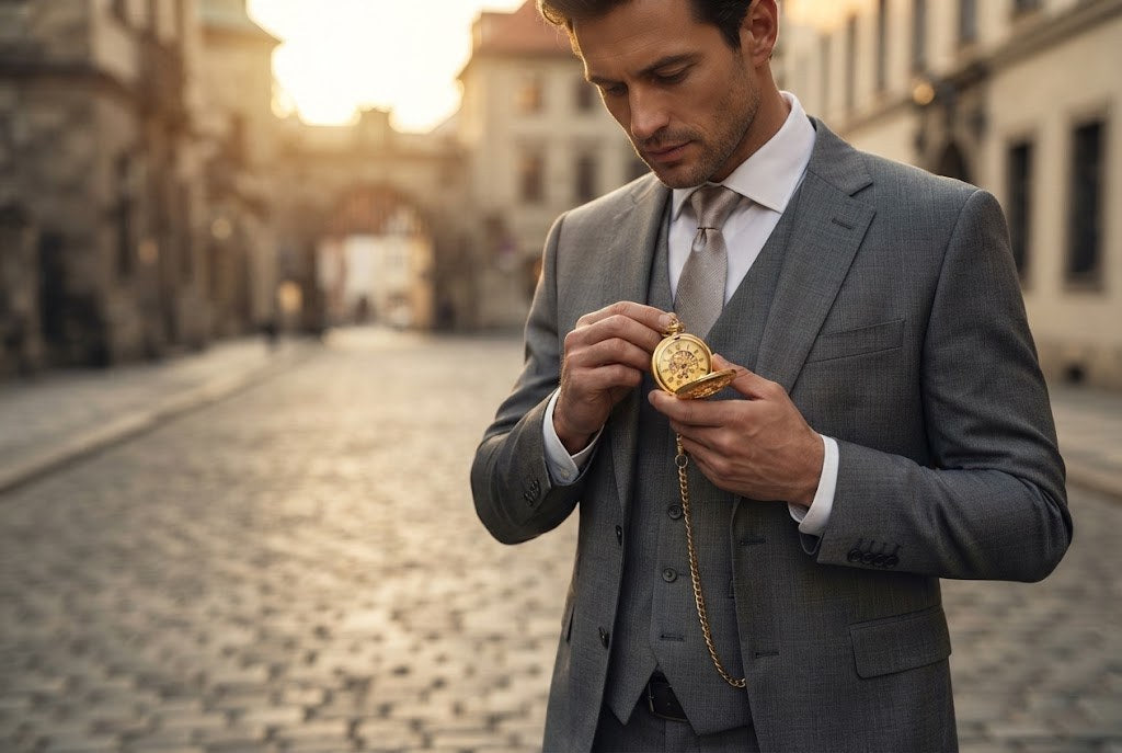 Montre à Gousset Mécanique Demi-chasseur Luxe - Le geste cérémonial